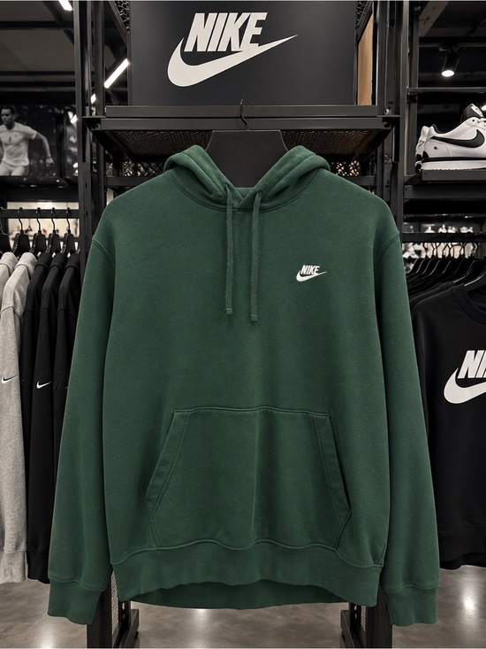 Nike Other - Nike Dark Green Pullover Hoodie with White Logo